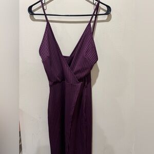 Long dress with mid thigh slit